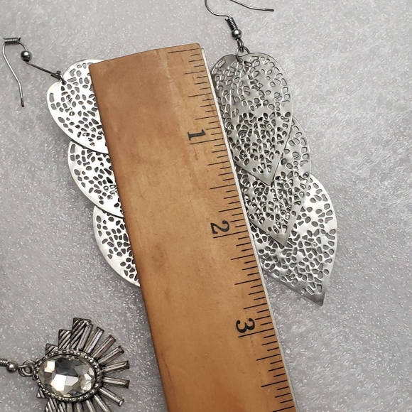 3 PAIR Variety French Hook Earrings - Picture 5 of 7